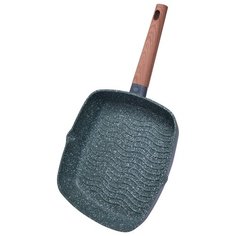Сковорода-гриль Fissman Etna Stone 4399 28х28 см, серый/коричневый