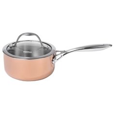 Ковш Fissman Monro 1,4 л, бронзовый/серебристый