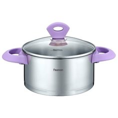 Кастрюля Fissman Mirabelle 6,1 л, фиолетовый/стальной