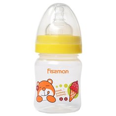 Fissman Бутылочка пластиковая с широким горлом 120 мл 6884\6885\6886 с рождения, желтый