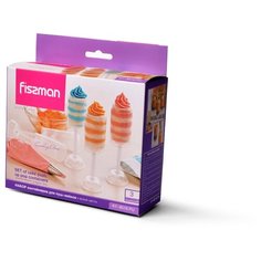 Fissman Набор контейнеров для пуш-кейков в форме цветка, 3 шт.