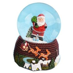 Снежный шар Новогодняя Сказка Новогодний (973189) голубой/коричневый/зеленый