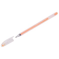 CROWN Ручка гелевая Hi-Jell Pastel, 0.8мм ( HJR-500P), оранжевый цвет чернил