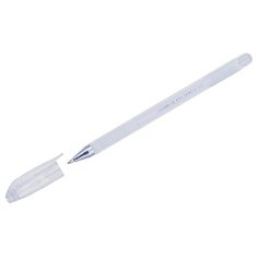 CROWN Ручка гелевая Hi-Jell Pastel, 0.8мм ( HJR-500P), белый цвет чернил