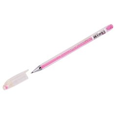 CROWN Ручка гелевая Hi-Jell Pastel, 0.8мм ( HJR-500P), розовый цвет чернил