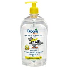 Bioteq Детское средство для купания и шампунь 2 в 1 с чередой и алоэ 750 мл