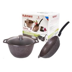 Набор посуды Kukmara Мраморная №8 3 пр. кофейный