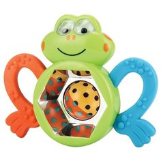 Прорезыватель-погремушка Happy Baby Frogus зеленый