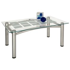 Столик журнальный Мебелик Робер 3М, ДхШ: 90 х 55 см, металлик