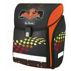 Herlitz Ранец New Midi Formula 1, черный/оранжевый