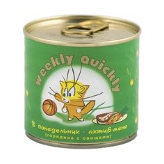 Корм для кошек Weekly-Quickly (0.25 кг) 1 шт. Понедельник - Актив-меню