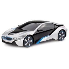 Легковой автомобиль Rastar BMW I8 (48400) 1:24 19 см серебристый/черный
