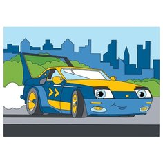 Школа талантов Картина по номерам "Спорткар" 21х15 см (4992650)