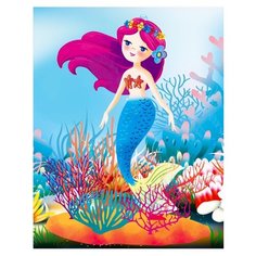 Рыжий кот Картина по номерам "Милая русалка" 40х50 см (Х-3691)