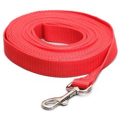 Поводок для собак Пижон 1290926-1513543 красный 7 м 25 мм