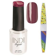 Набор для маникюра Runail пилка для ногтей и гель-лак INDI laque, оттенок 3092