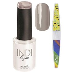 Набор для маникюра Runail пилка для ногтей и гель-лак INDI laque, оттенок 3095