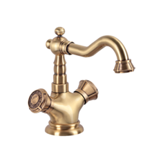 Смеситель для раковины (умывальника) Bronze de Luxe 10218/1 двухрычажный