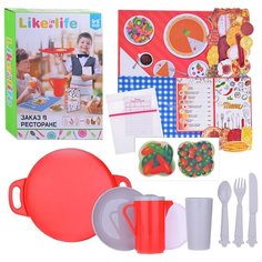 Набор посуды S+S Toys Заказ в ресторане 200152852 красный/белый
