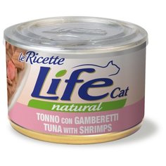 Корм для кошек Life Cat с тунцом, с креветками 150 г