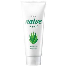 Kracie пенка для умывания Naive с экстрактом алоэ, 130 г