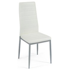 Комплект стульев TetChair Easy Chair (mod. 24), металл/искусственная кожа, 4 шт., цвет: слоновая кость/серый