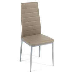 Комплект стульев TetChair Easy Chair (mod. 24), металл/искусственная кожа, 4 шт., цвет: пепельно-коричневый/серый