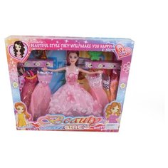Кукла Shantou Gepai Beauty Happy Gire с набором одежды, 29 см, B1695068