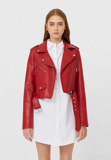Куртка кожаная Stradivarius