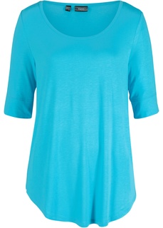 Удлиненная вискозная футболка Bonprix