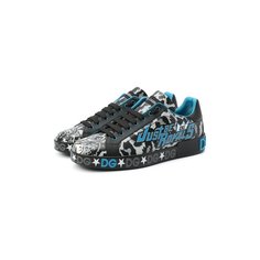 Кожаные кеды Portofino Dolce & Gabbana