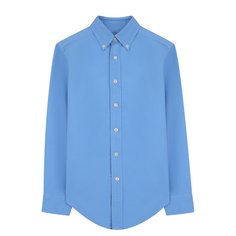 Хлопковая рубашка с воротником button down Ralph Lauren