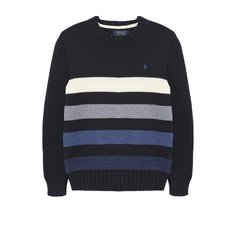 Хлопковый пуловер в полоску Polo Ralph Lauren