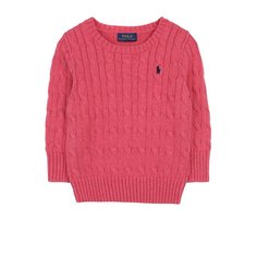 Хлопковый пуловер фактурной вязки Polo Ralph Lauren