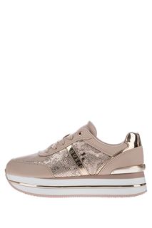 Кроссовки розового цвета на платформе Guess