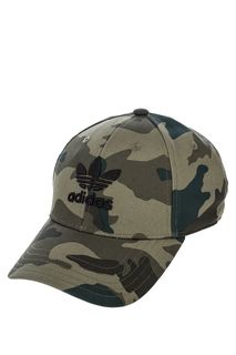 Бейсболка из хлопка с камуфляжным принтом Adidas Originals