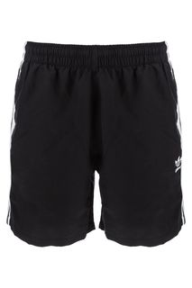 Черные купальные шорты с лампасами Adidas Originals