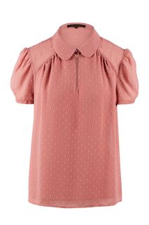 Блуза розового цвета с короткими рукавами Love Republic