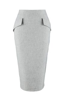 Облегающая серая юбка в классическом стиле Love Republic