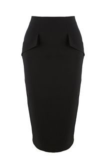 Облегающая черная юбка в классическом стиле Love Republic