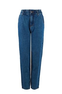 Зауженные синие джинсы с высокой талией Zarina