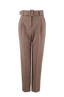 Зауженные брюки коричневого цвета Zarina