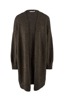 Длинный кардиган коричневого цвета Zarina