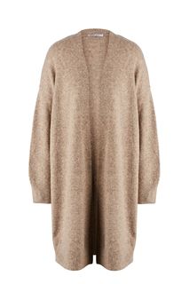 Длинный кардиган коричневого цвета Zarina