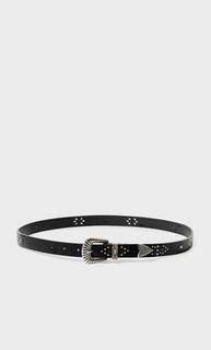 Stradivarius Ремень С Перфорацией Женская Коллекция Черный 80