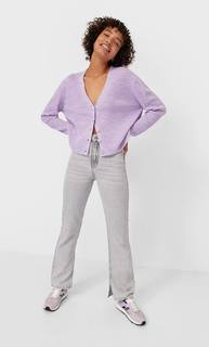 Stradivarius Базовый Кардиган С Застежкой На Пуговицы Женская Коллекция Multicolor Xs