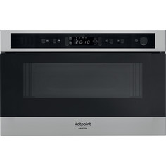 Встраиваемая микроволновая печь Hotpoint-Ariston MN 513 IX HA Серебристый/Черный