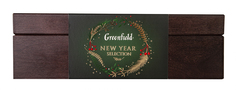 Подарочный набор Greenfield в деревянной шкатулке 4 вида 32 пакетика