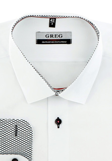 Рубашка мужская Greg 100/239/WH/ZV/1p белая 42