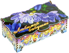 Конфеты Кремлинка Вишенка в шкатулке-купюрнице "Любимой бабушке" 150 г Кремлина